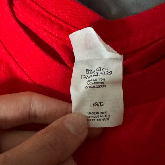 Red Graphic T-Shirt with Bull Design - Picture 2 of 2